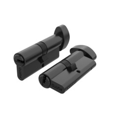 Цилиндровый механизм Z3002Knob100(50+10+40) с вертушкой BL черный